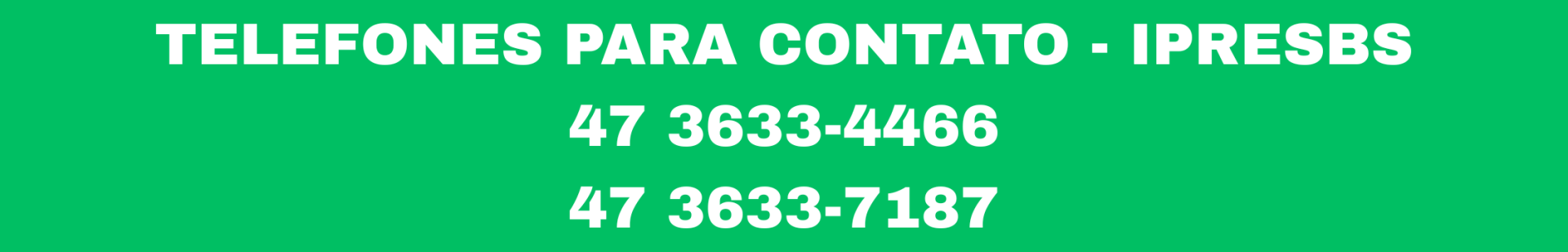 Telefones Contato